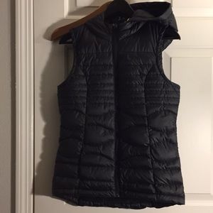 Lole hooded down vest. Compactable. Small.